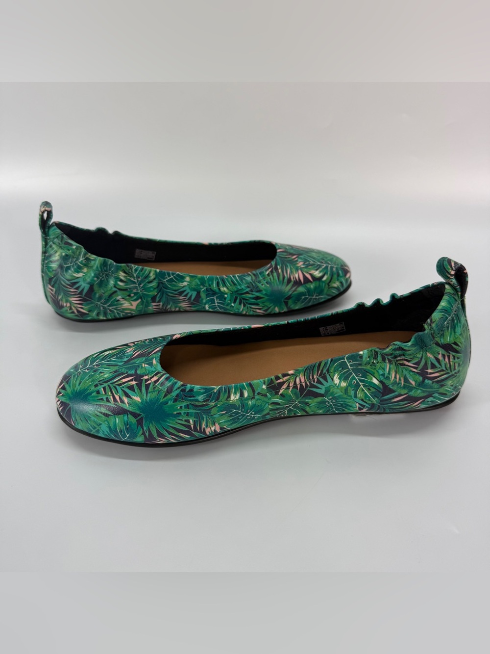 FITFLOP Allegro Jungle Print Ballerina Flat Shoes Comfort Leather Size 8 - Picture 4 of 11